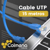 KIT de cable UTP de 15 metros/ 2CONECTORES RJ45