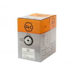 GLC-CE-1432 - CABLE UTP CAT6 100% COBRE EXTERIOR X 305 MTS GLC MAX 24 AWG 0,50MM  NEGRO, PROTECCION UV