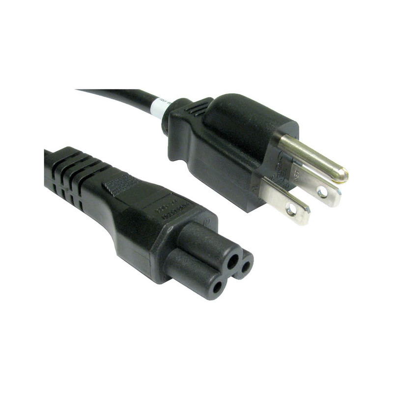 Power Cord C5 3pin, black (60 cm, 2 ft), for PoE Injector 24V (502-00025) and PoE Injector 50V